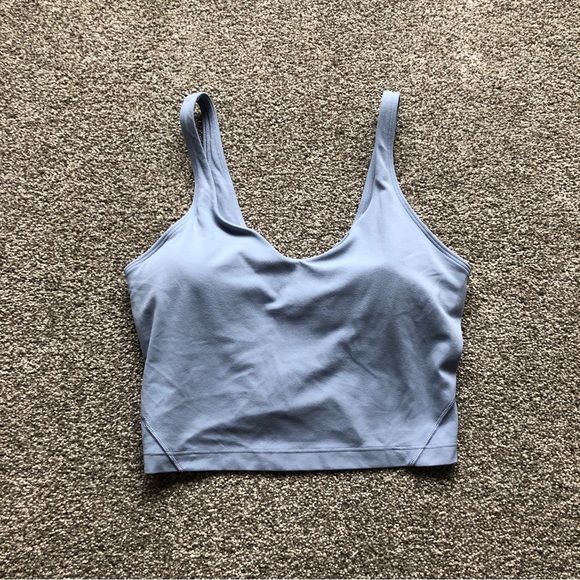 EUC Lululemon Align Tank Size 8 Blue Linen - Picture 4 of 11
